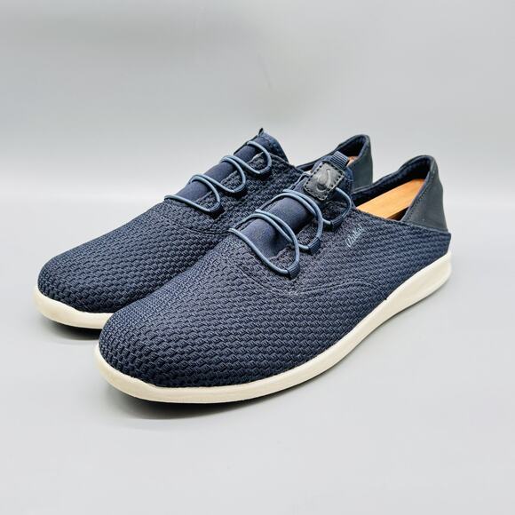 OluKai Shoes Mens 10 Blue Alapa Li Knit Mesh Slip On Athletic Sneakers Low Top - Picture 4 of 13